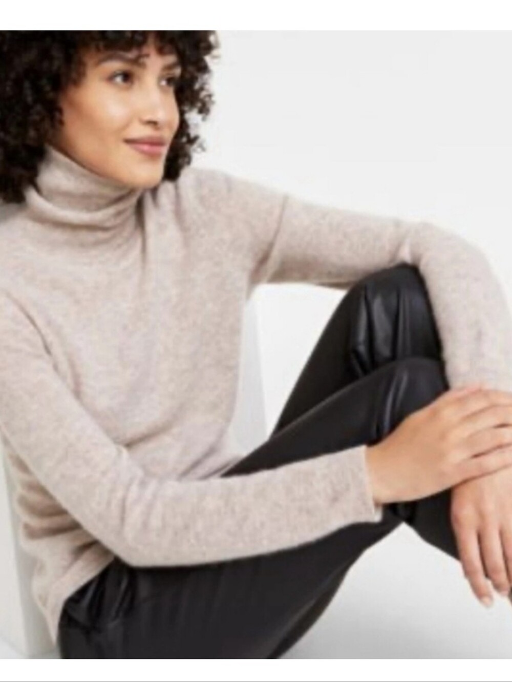 Charter Club Luxury 100% Cashmere Turtleneck Sweater Top Size XL